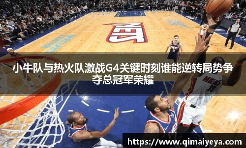 悟空体育小牛队与热火队激战G4关键时刻谁能逆转局势争夺总冠军荣耀